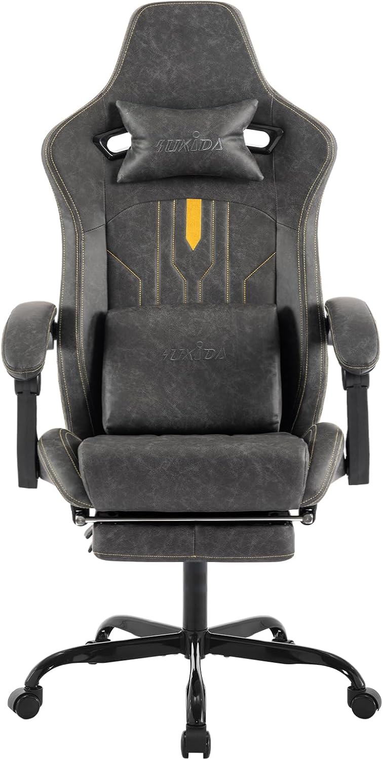 Gaming Chair with Footrest Erg - Massage 评论和价格
