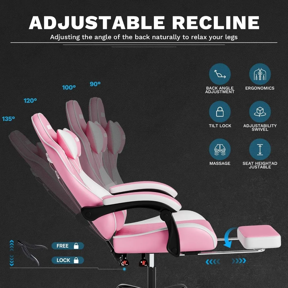 Ergonomic Gaming Chairs for Ad - Massage 评论和价格
