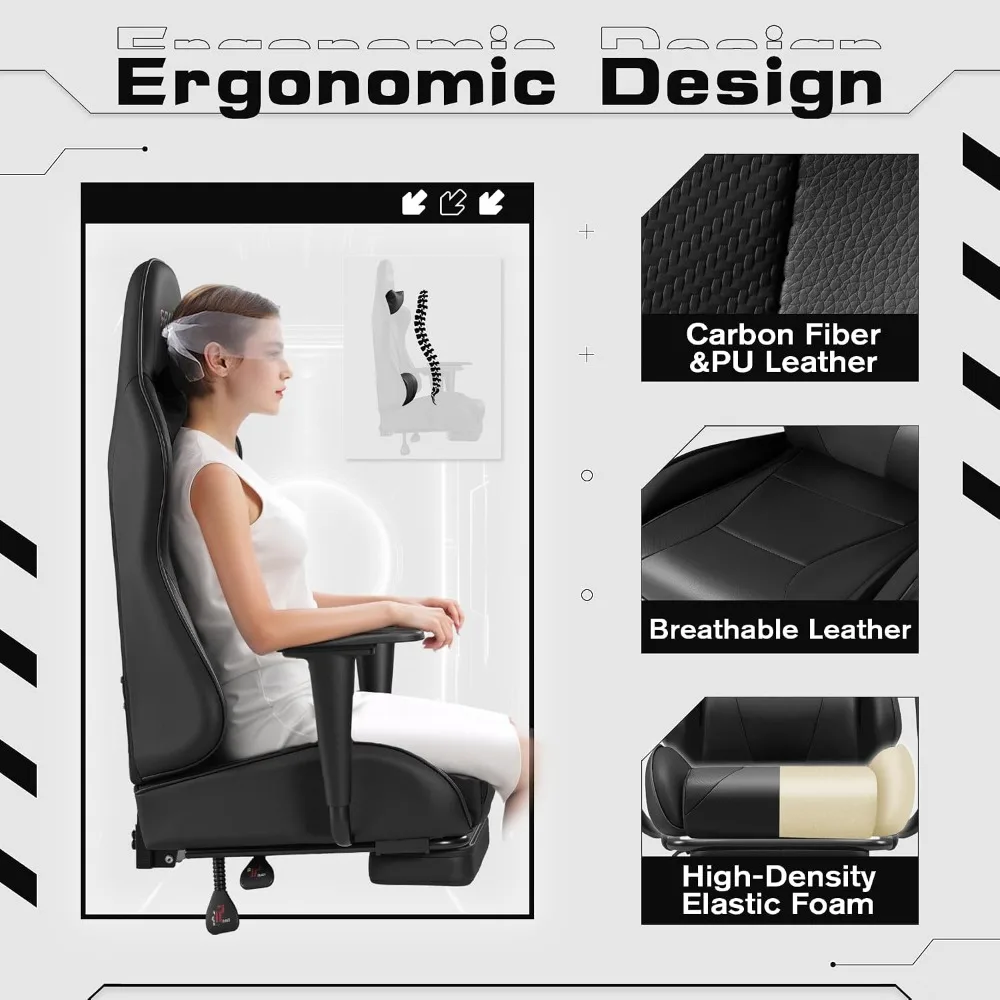 Gaming Chair with Footrest Mas - Massage 评论和价格
