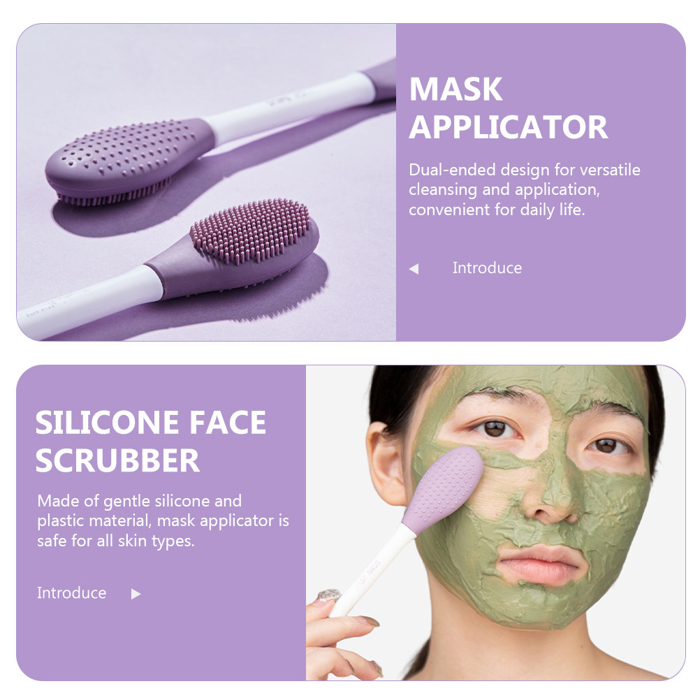 Dual-Head Silicone Face Mask B - Silicone Face Scrubber Electric 评论和价格