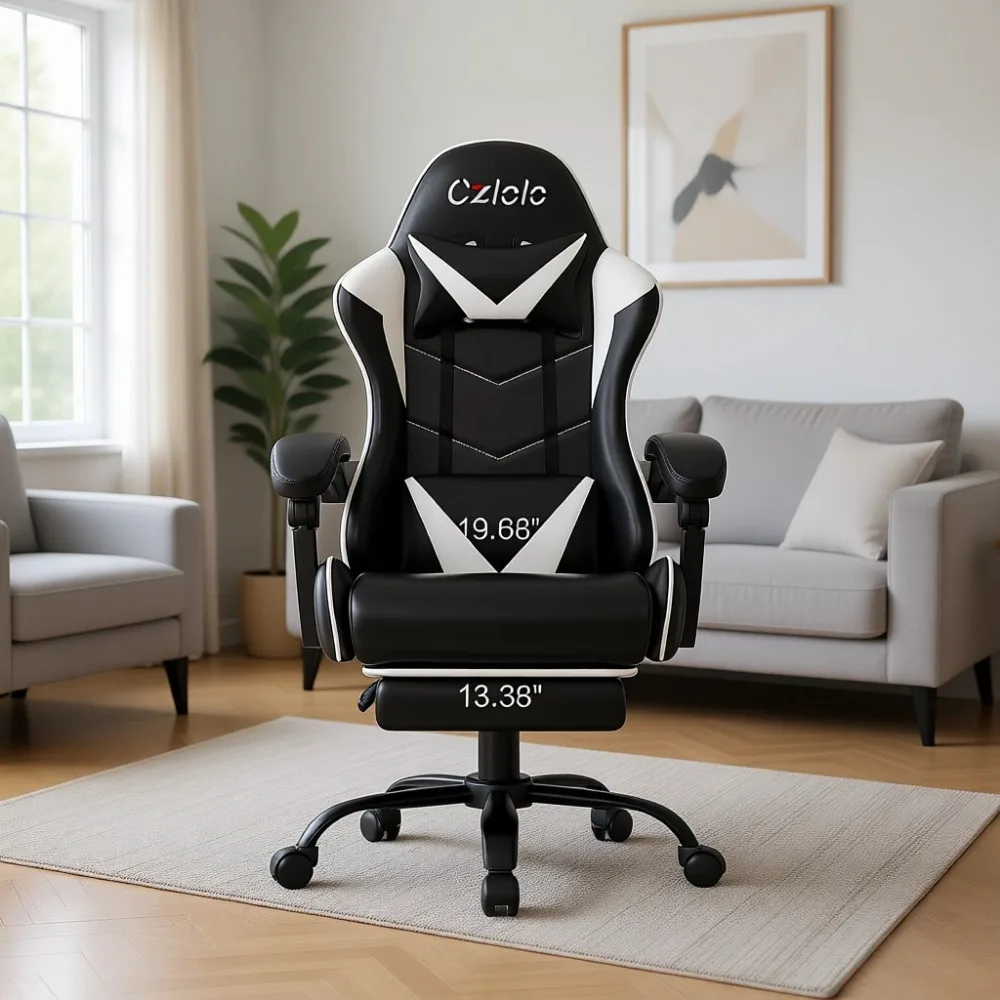 High-back reclining game chair - Massage 评论和价格