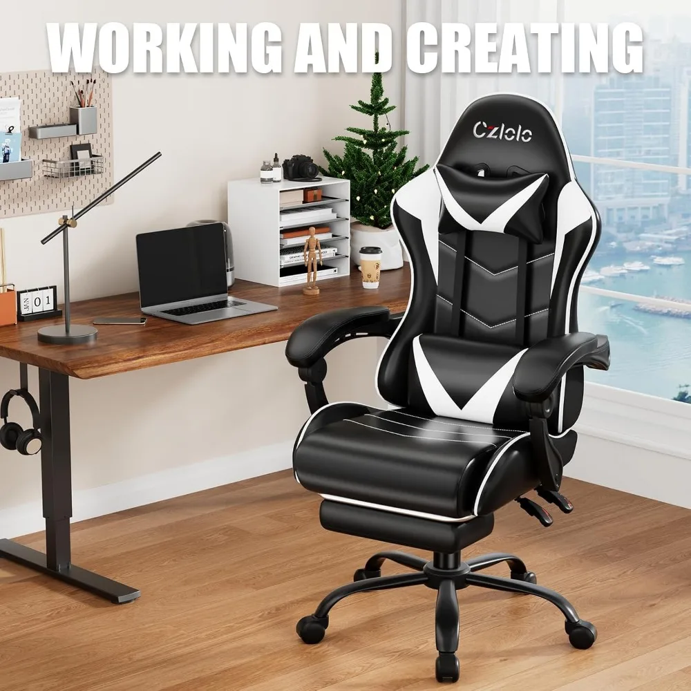 High-back reclining game chair - Massage 评论和价格