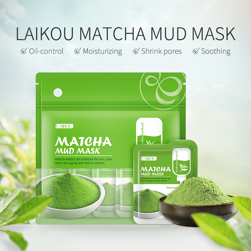 LAIKOU 7pcs Matcha Green Clay  - Green Tea Cleansing Clay Mask 评论和价格