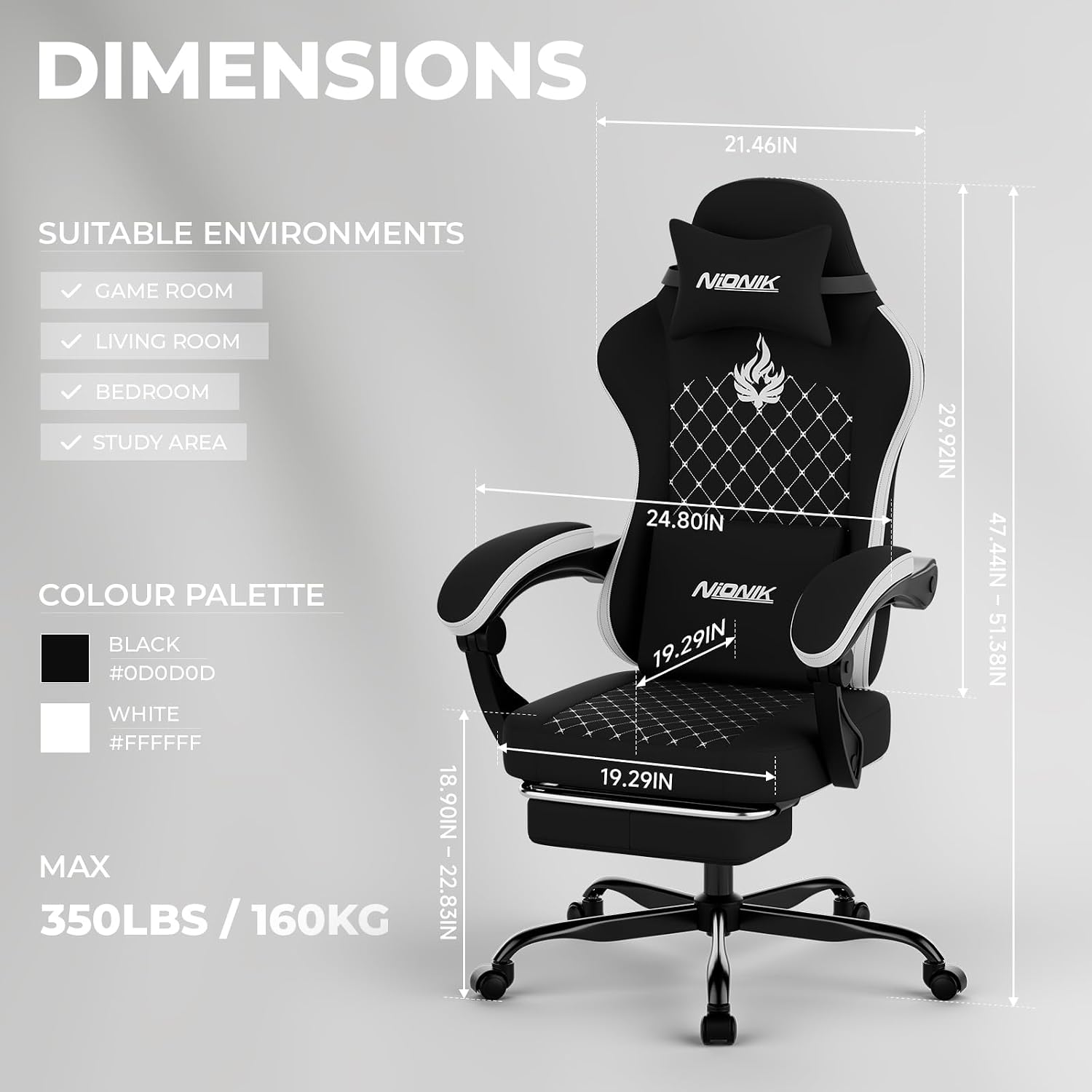 Gaming Chair with Massage,Ergo - Massage 评论和价格